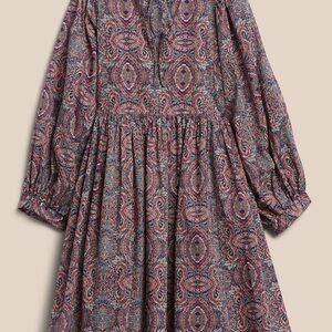 Banana Republic NWT Paisley Long Sleeve Dress